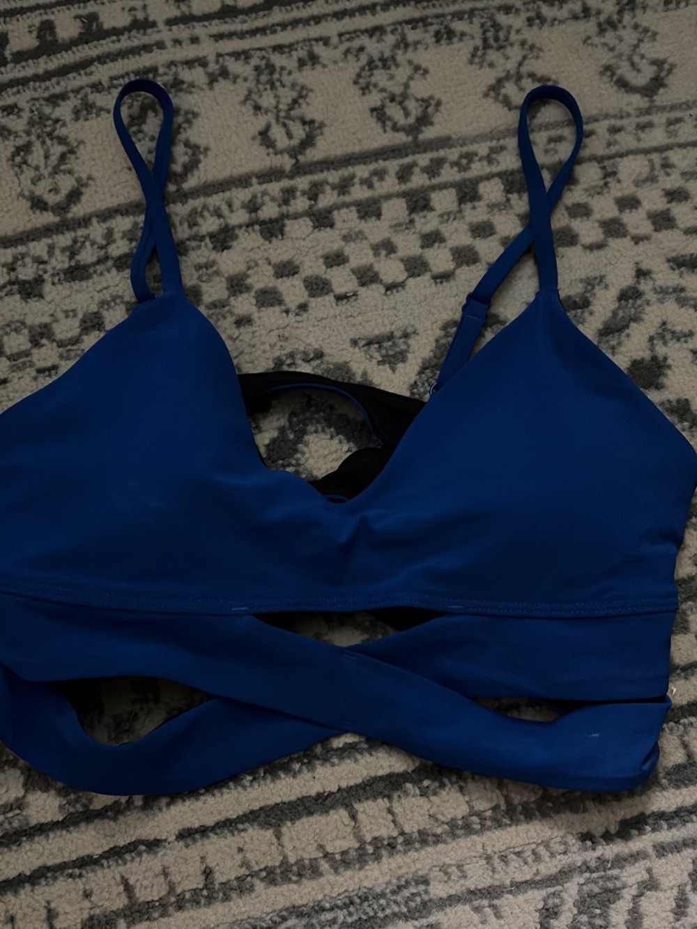 lululemon athletica Royal Blue Crisscross Sports Bra